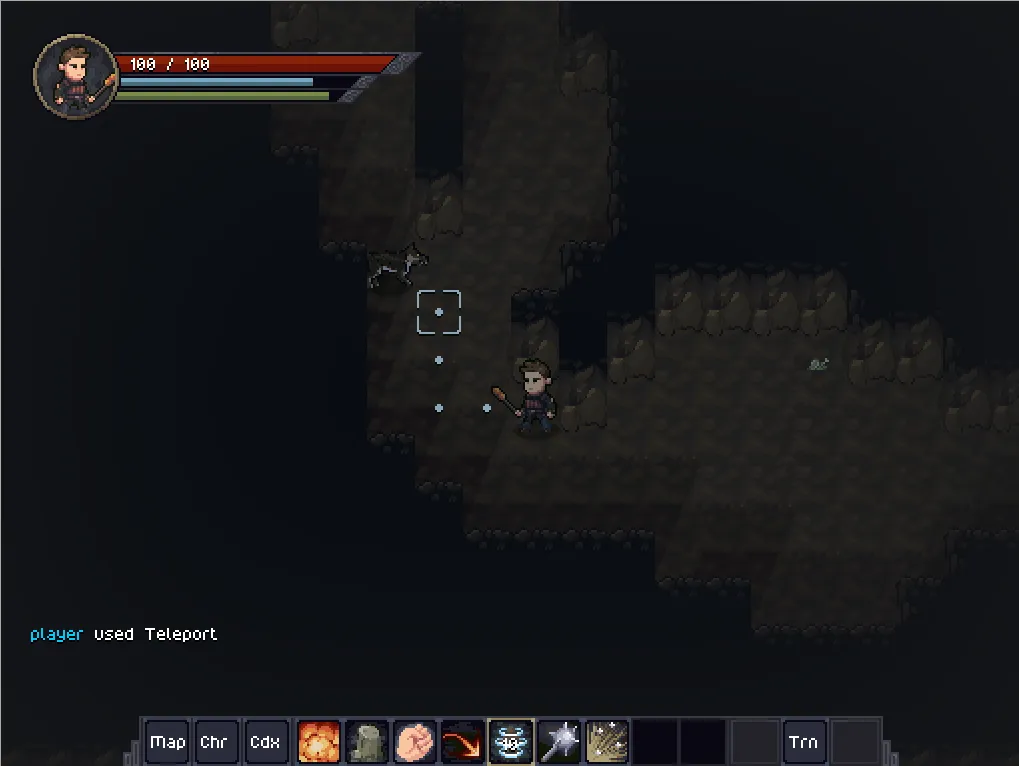 Screenshot of the new dungeon