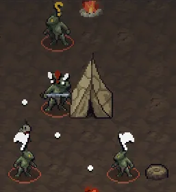 Investigating and fleeing NPCs